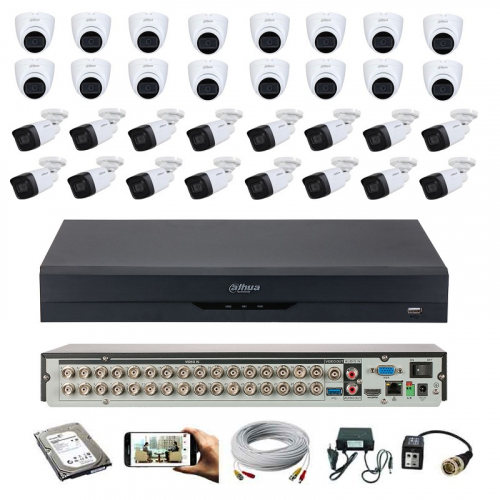 CCTV Package Dahua 32-CH DVR 32-Pcs Camera