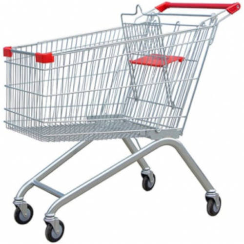 Imported Stainless Steel 70L Shopping Trolley