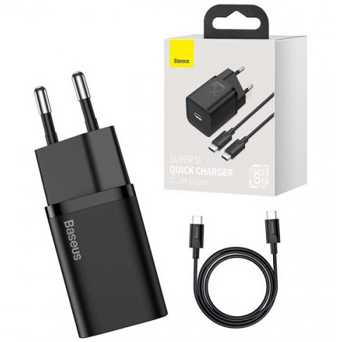 Baseus 25W Super Si Quick Charger 1C 25W EU Sets