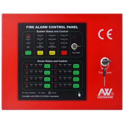 Asenware AW-CFP2166 8-Zone Fire Alarm Control Panel
