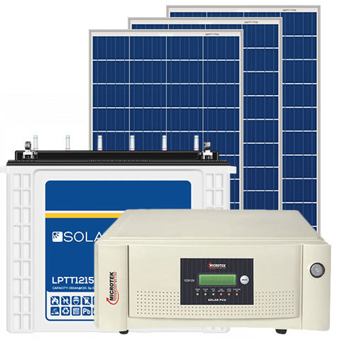 Microtek 1250VA Inverter Solar System Combo Pack