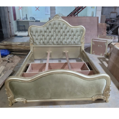 Double Bed Gold Color