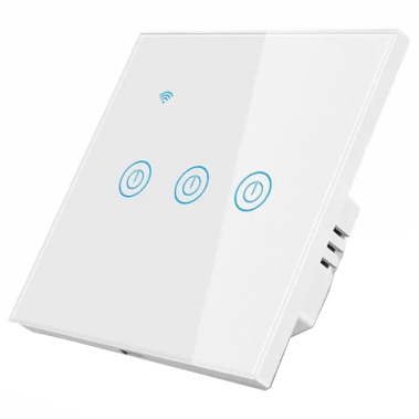 3-Gang WIFI Touch Panel Electrical Switch