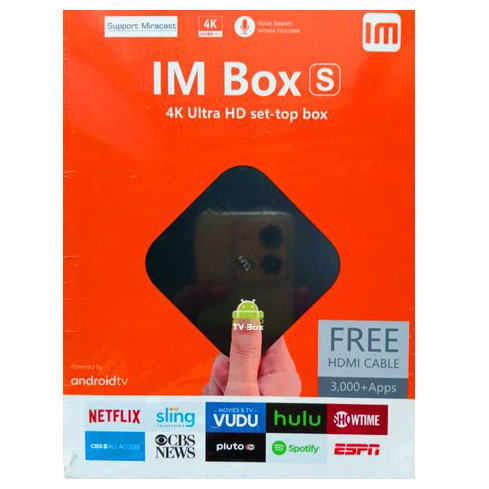 iM Box S 4K Ultra HD Set-Top Box with Voice Remote