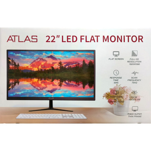 Atlas 22-Inch LED Computer Monitor