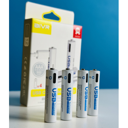 Aivr AA 4pcs Rechargeable 2550mAh Battery