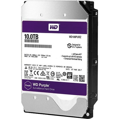 Western Digital Purple 10TB Surveillance HDD