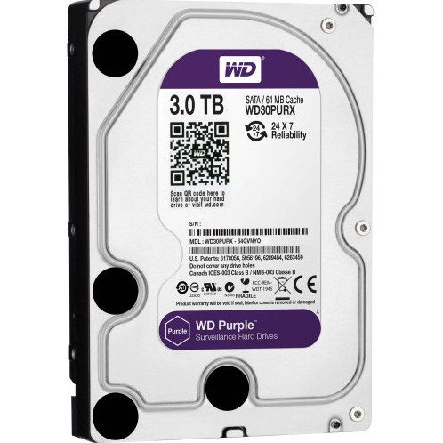 Western Digital Purple 3TB Surveillance Hard Disk Drive