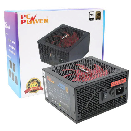 PC Power 350W Black Gaming Power Supply