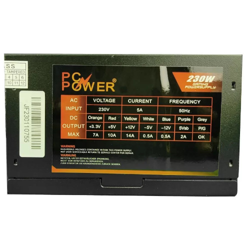 PC Power VT-S200B PLUS 230W Gaming Power Supply
