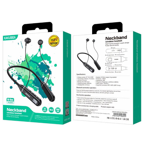 Kakusiga KSC-832 Neckband Wireless Headset