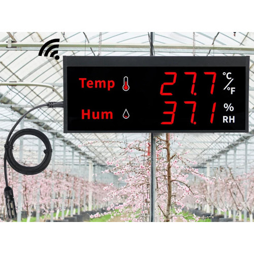 Big Screen Wi-Fi Temperature & Humidity Alarm