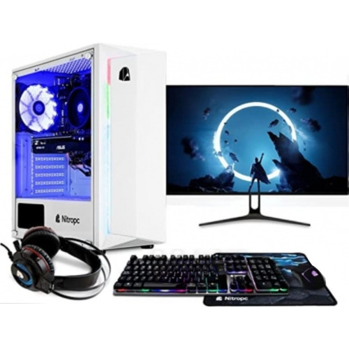 Gaming PC Core i7 7th Gen 8GB RAM Dell 19" FHD Monitor