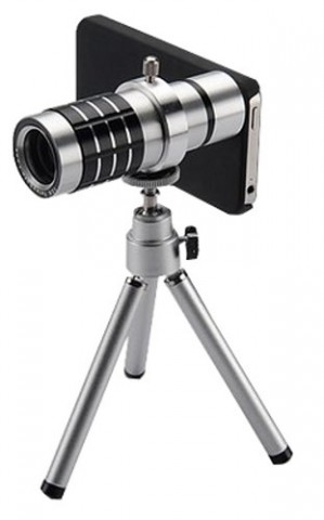 Sanwa X12 Telephoto Camera Zoom Lens and Tripod for iPhone-4