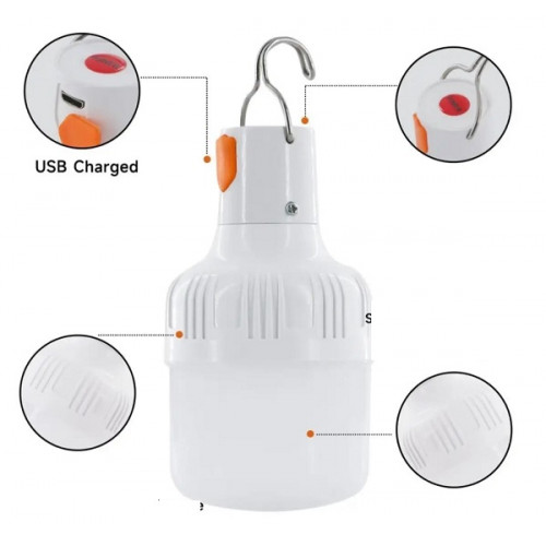 USB Rechargeable LED Hanging Bulb
