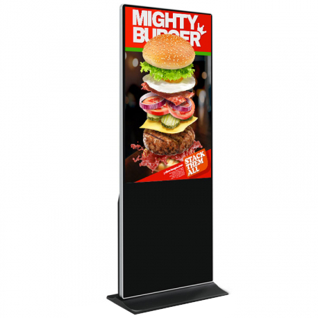 43" Floor Standing Digital Advertisement Touch Display