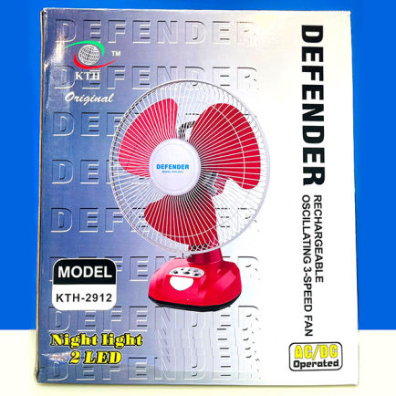 Defender KTH-2912 Rechargeable 12" Table Fan