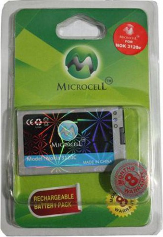 Microcell 3120C Li-ion Green Battery BL-4U for Nokia Phone