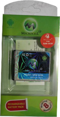 Microcell Li-Ion Battery for Samsung 5030 Mobile Phone