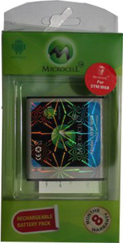 Microcell Li-ion Battery for Symphony W68 Android Phone