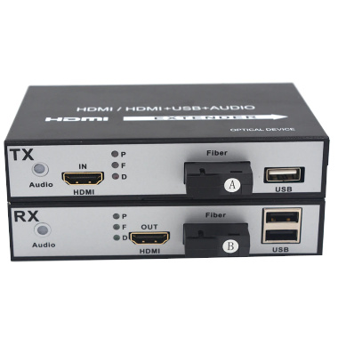 HDMI Extender Over Fiber Maximum 20KM with USB