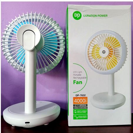 Duration Power DP-7632 Mini Rechargeable USB Fan