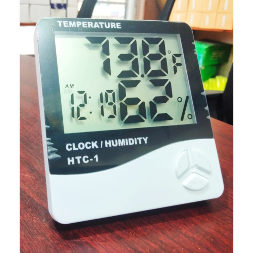 HTC-1 Room Temperature & Humidity Meter with Clock