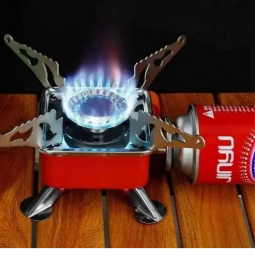 K-202 Portable Card Type Gas Stove with Cylinder