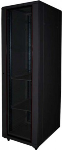 Toten 32U Push Lock Glass Solid Door Server Rack Cabinet