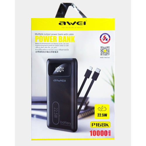 Awei P168K Multiple Output Power Bank with Cable