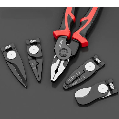 Replaceable 5-in-1 Electrician Pliers