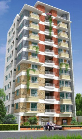 Quantum Emerald Point 1395 Sqft Apartment at Uttara in Dhaka
