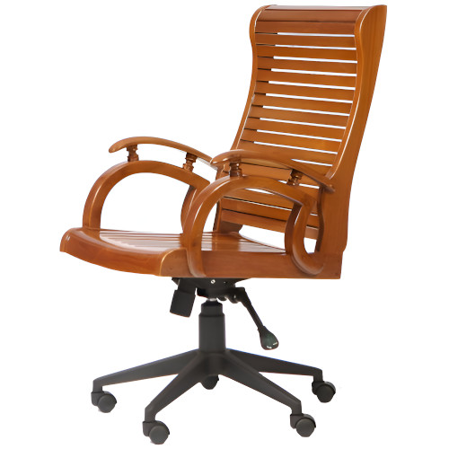 Mahogany Wooden Double Gear Boss Chair