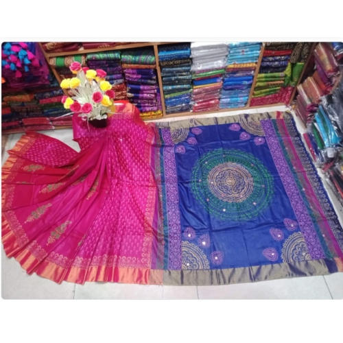 Dhupiyan Block Printed Saree