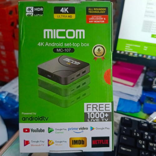 Micom MC-107 4K Android Set Top Box