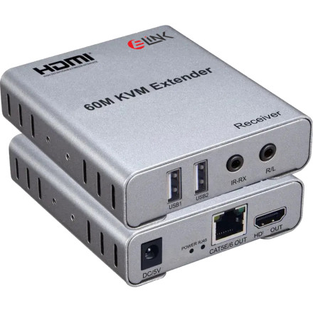 E-Link HDMI 60M KVM Extender with Audio