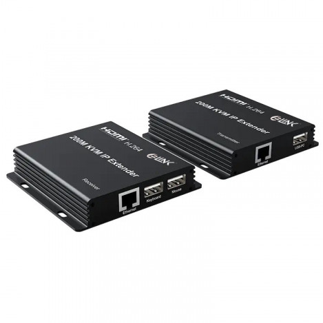 E-Link 200M HDMI KVM IP Extender with Audio