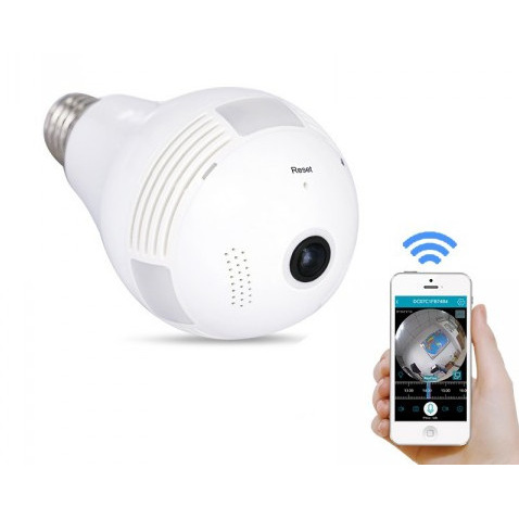 Panoramic V380 Wireless IP 360 Degree Bulb Camera