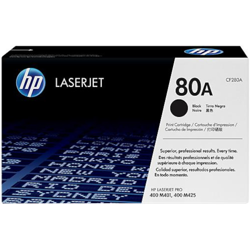 HP 80A Original Black LaserJet Printer Toner Cartridge