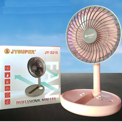 Jysuper JY-2215 Rechargeable LED Mini Fan