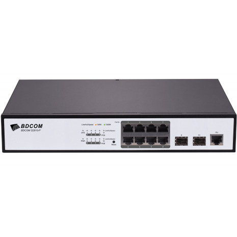 BDCOM S2510P PoE Switch with 8 Gigabit TX Ports