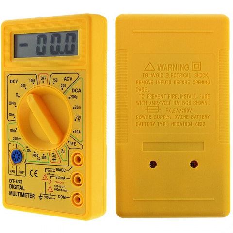 DT832 Digital LCD AC/DC Voltmeter