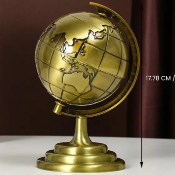 Metal World Map Globe