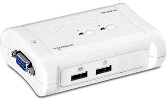 Trendnet TK-207K Auto-Scan VGA 2-Port USB KVM Switch Kit