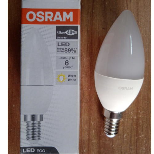 Osram 4.5W LED Eco Classic B Candle Light