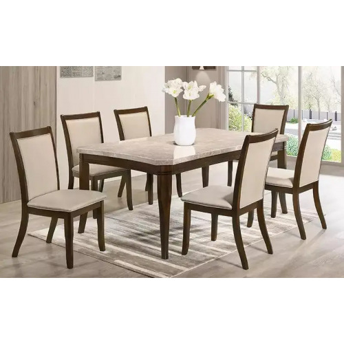 Marble & Wooden Dining Set