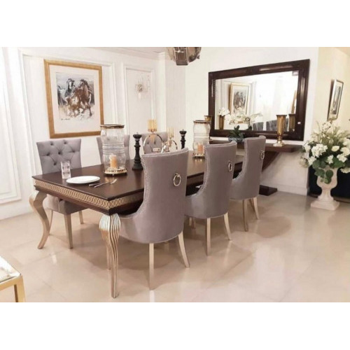 Modern Style Dining Table Set 1+6