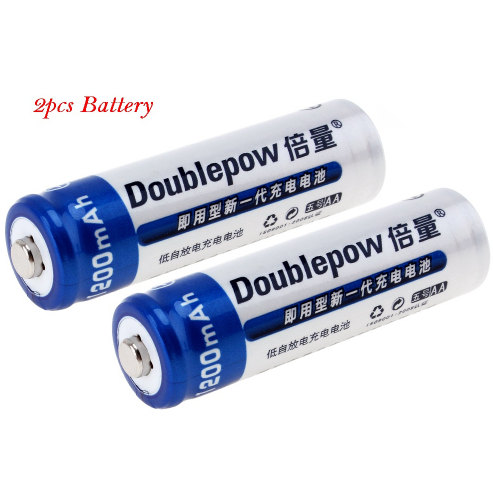 Doublepow "AA" 1200mAh 2-Pcs NiMH Rechargeable Battery