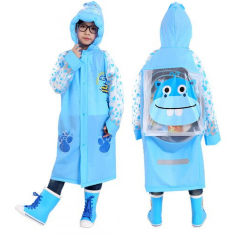 Beautiful Blue Color Baby Raincoat