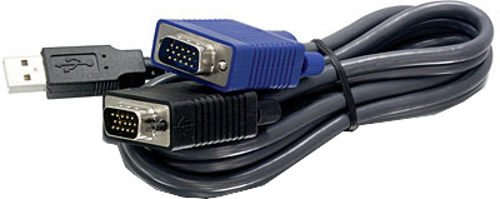 Trendnet TK-CU06 6 Feet Length USB/VGA KVM Black Color Cable